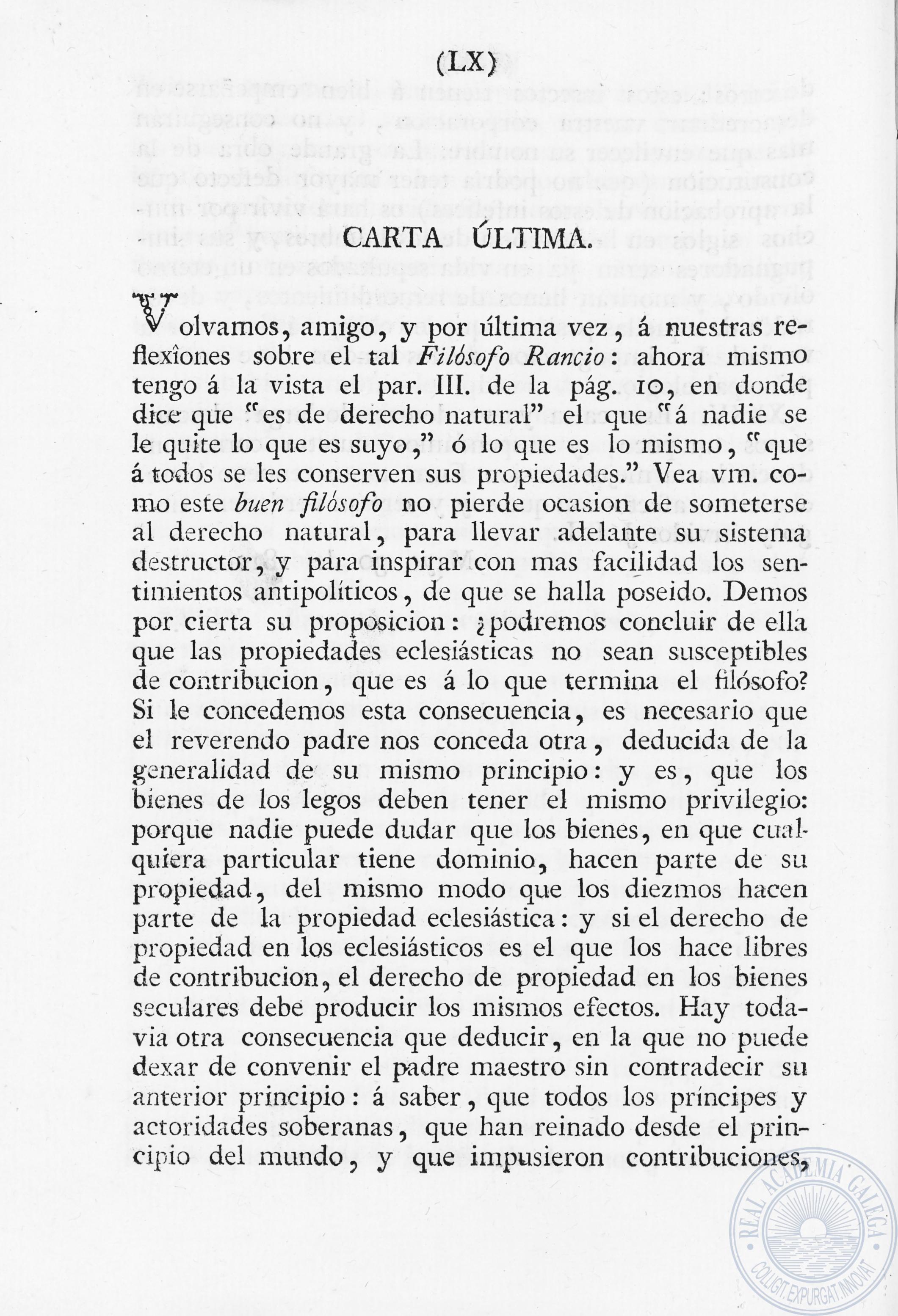 Carta última