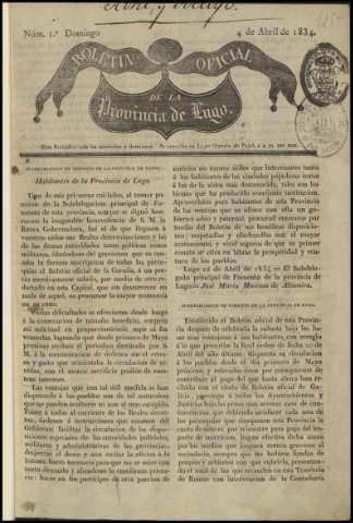 Boletín Oficial de la Provincia de Lugo (Publicación: 1834-1890)