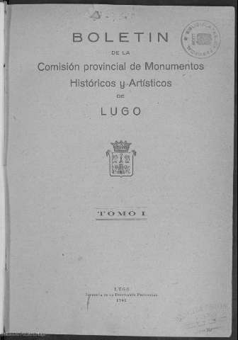 Boletín de la Comisión Provincial de Monumentos... (Publicación: 1941-1978)