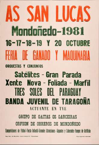 As San Lucas, Mondoñedo-1981  : 16-17-18-19 y... (Publicación: 1981)